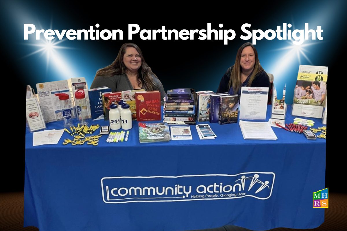 Image of Community Action employees with the words Prevention Partnership Spotlight.
