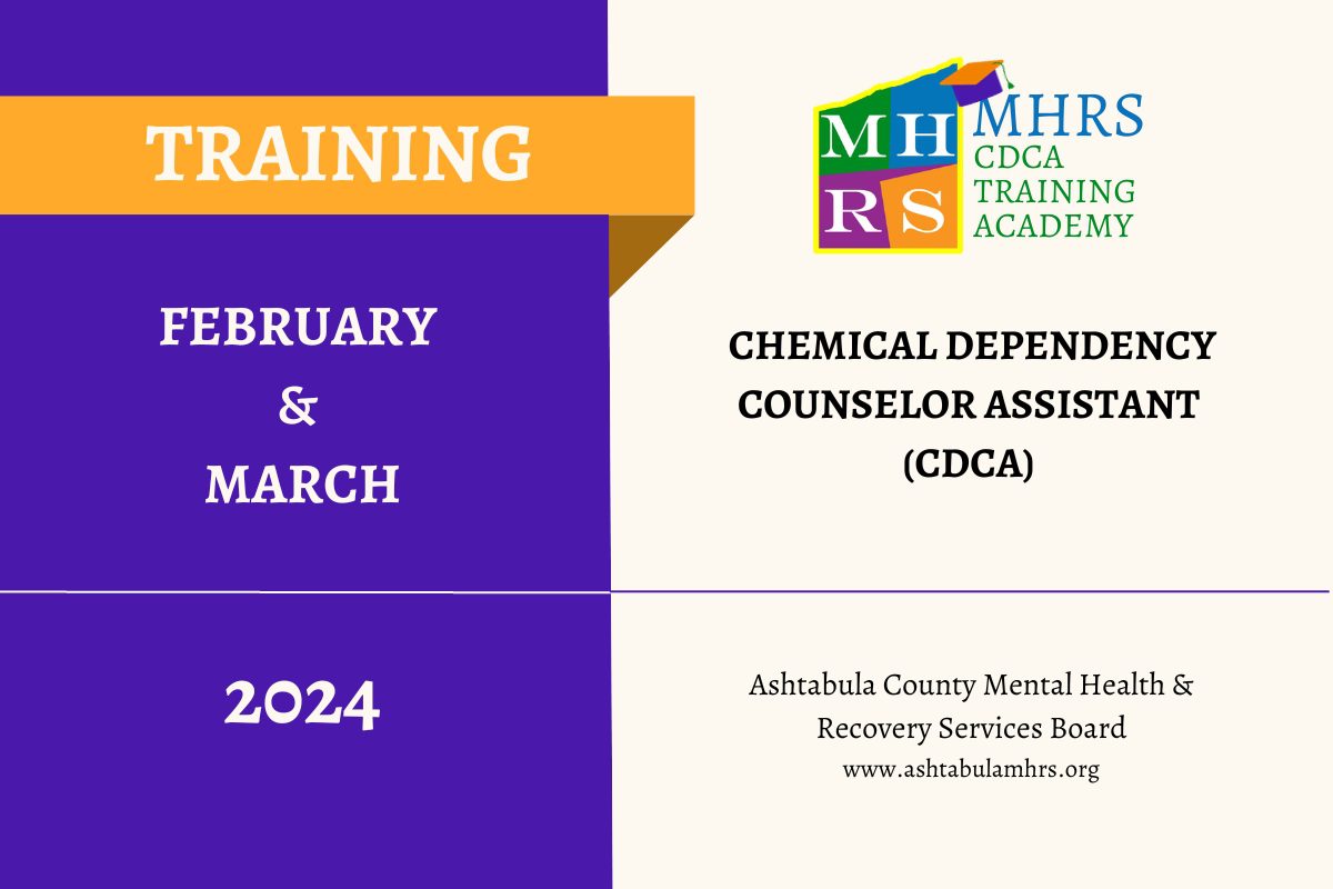 Image of MHRS Training Academy CDCA February and March 2024