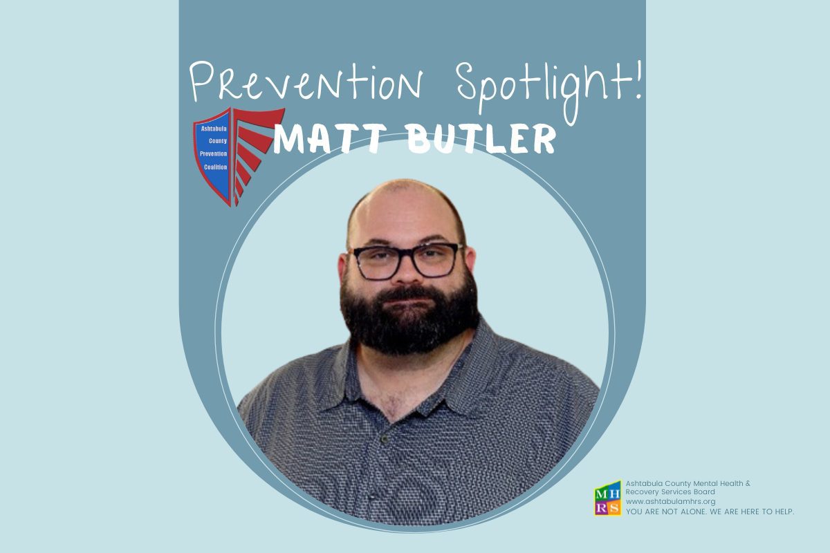Image of Matt Butler for this months Prevention Spotlight.