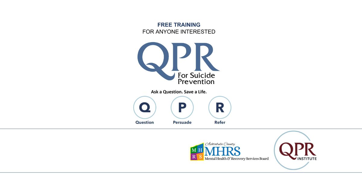 QPR Training. Ask a question. Save a life.