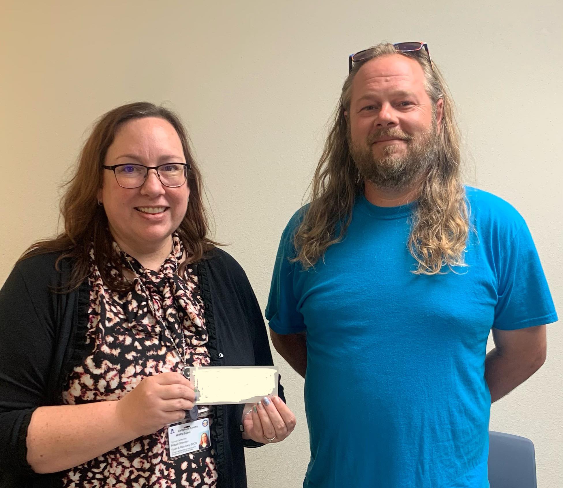 King Bear Foundation Donation accepted by Bridget Sherman