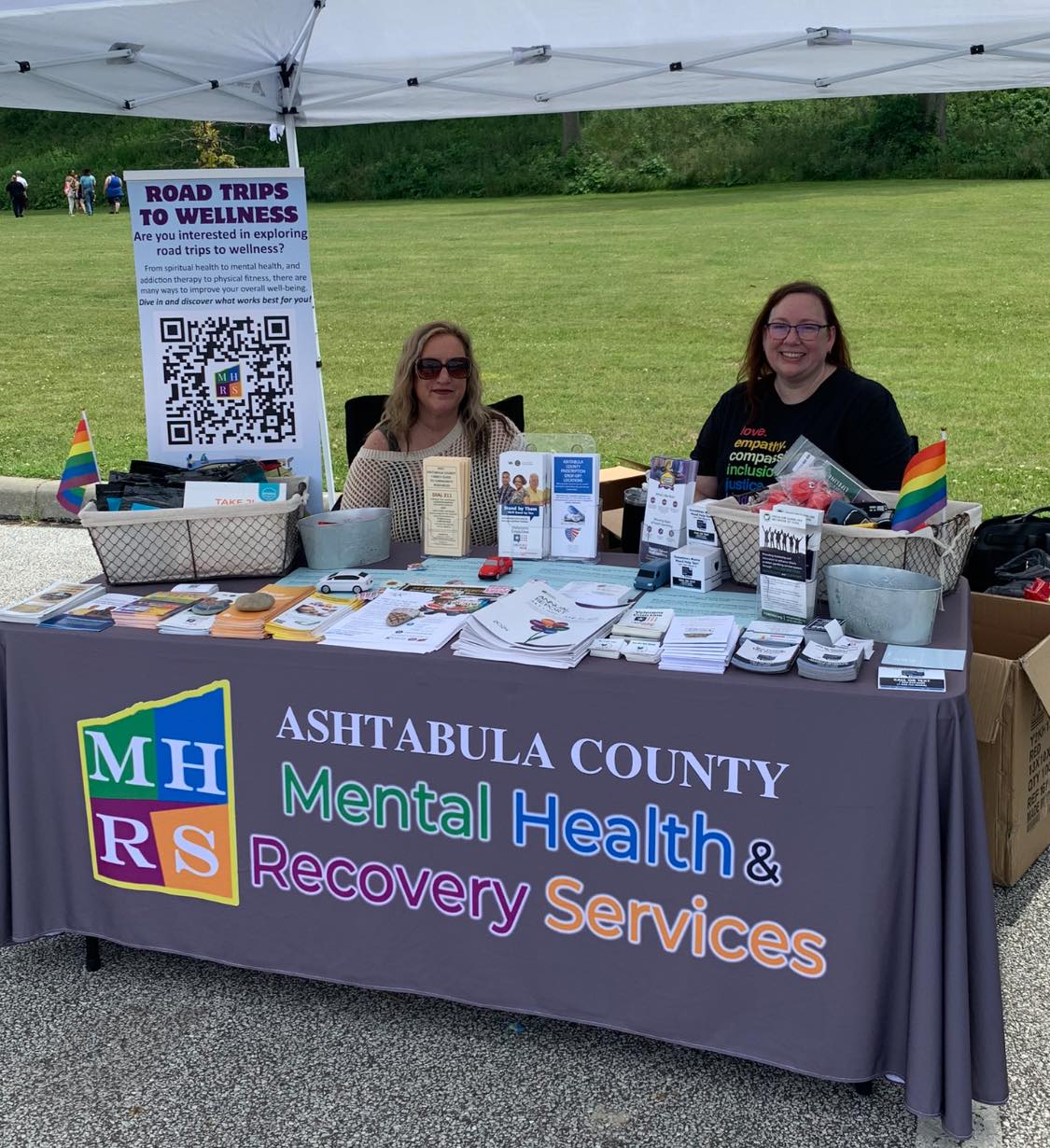 MHRS employees at Pride Event